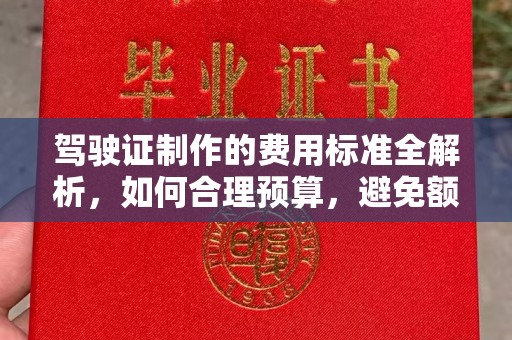 封丘驾驶证制作的费用标准全解析，如何合理预算，避免额外支出